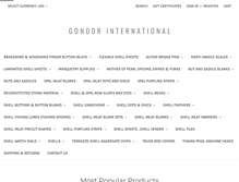 Tablet Screenshot of gondorinternational.com